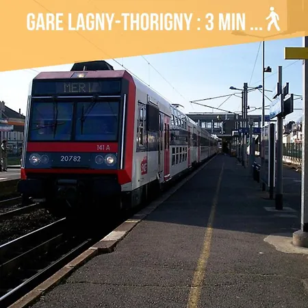 Le - Gare 3 Min - Paris 20 Min - 25 Min - Lumineux & Chaleureux - Free Wifi Apartment
