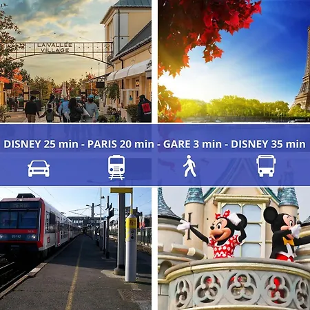 Le - Gare 3 Min - Paris 20 Min - 25 Min - Lumineux & Chaleureux - Free Wifi *